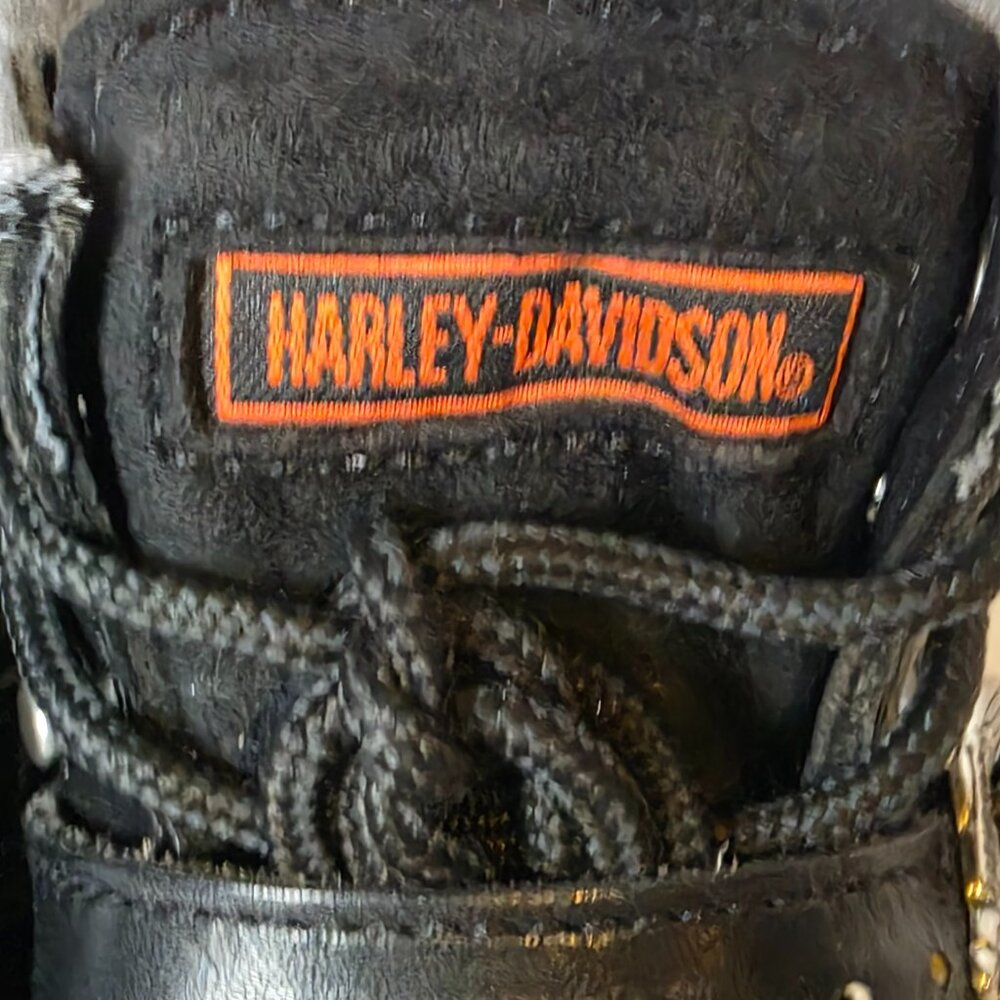 Authentic Harley Davidson Biker Boots- Size 8 - Picture 6 of 14